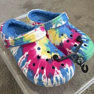 CROCS Classic Lined Tie Dye Clog! w9/m7